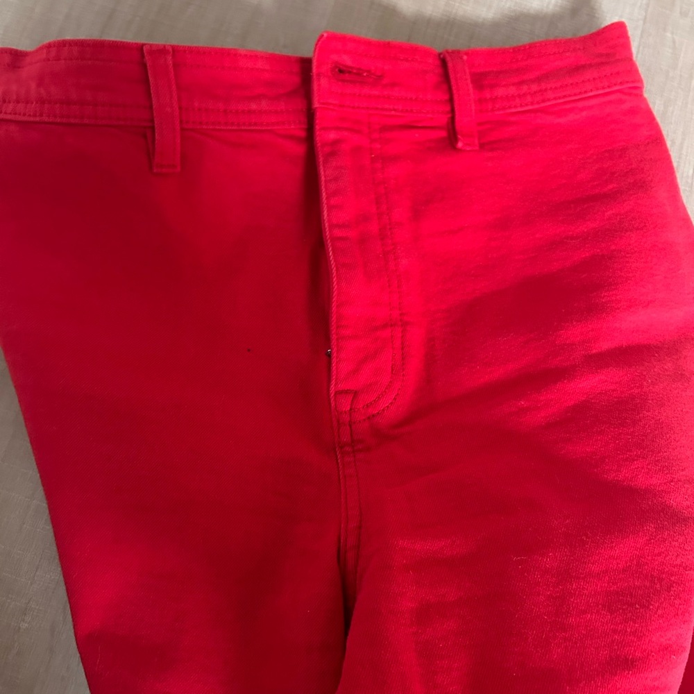 Pistola Penny Crop Wide Leg in Ruby - Size 27 - Picture 6 of 9